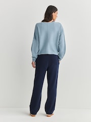 American Vintage Storm Melange Damsville Slouchy Knitted Jumper - Image 4 of 7