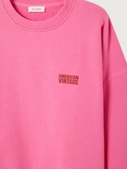 American Vintage Pink Plizzy Sweatshirt - Image 7 of 7