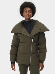 Sweaty Betty Green Nimbus Cloud Weight Short Puffer Coat - Image 3 of 8