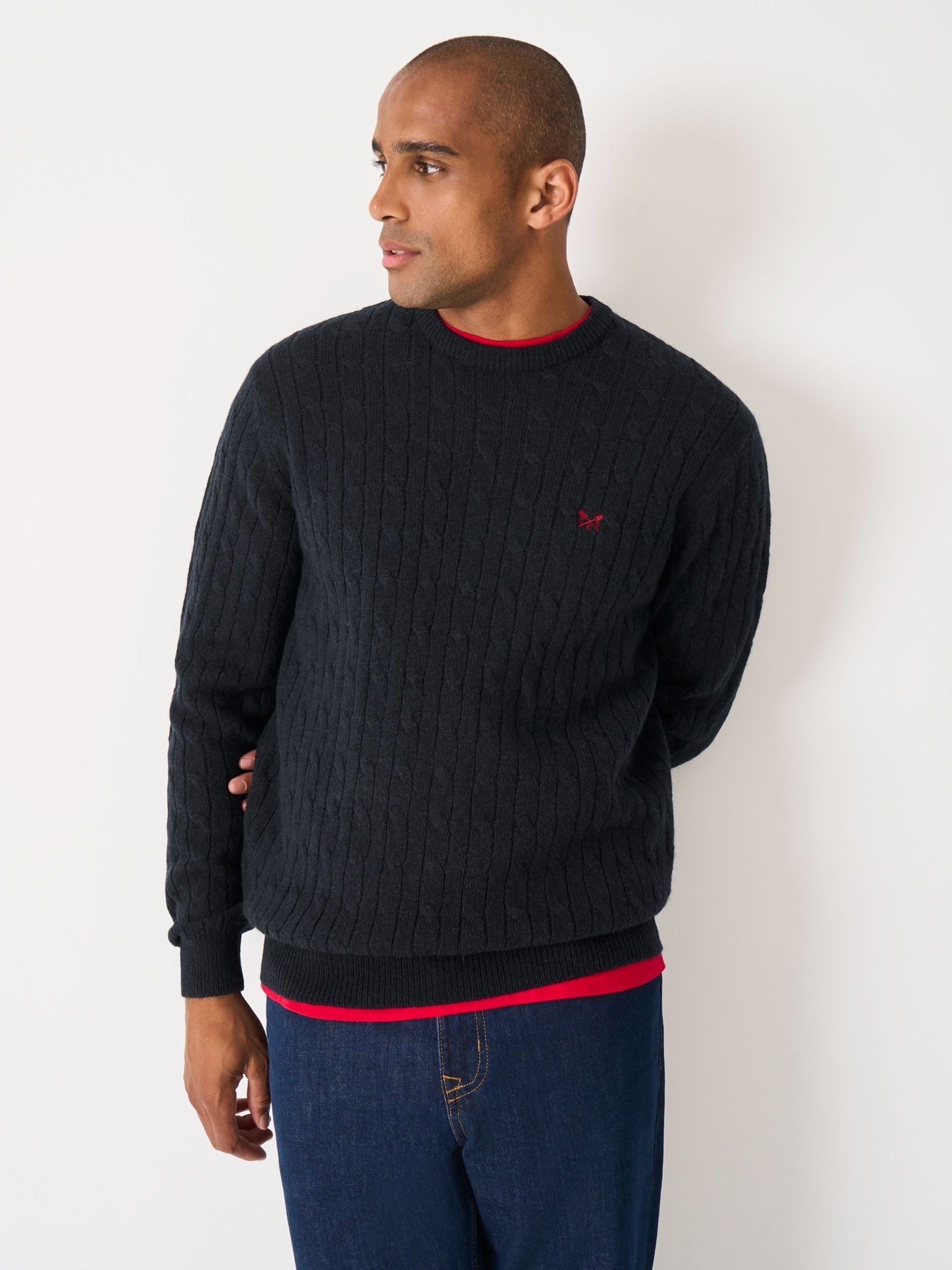 Buy Crew Clothing Blue Cable Crew Neck Jumper from Next South Africa