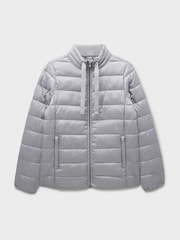 Crew Clothing Grey Metallic Padded Jacket - Image 5 of 5