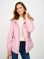 Crew Clothing Pink Hooded Waterproof Raincoat - Image 1 of 5