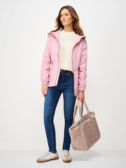 Crew Clothing Pink Hooded Waterproof Raincoat - Image 3 of 5