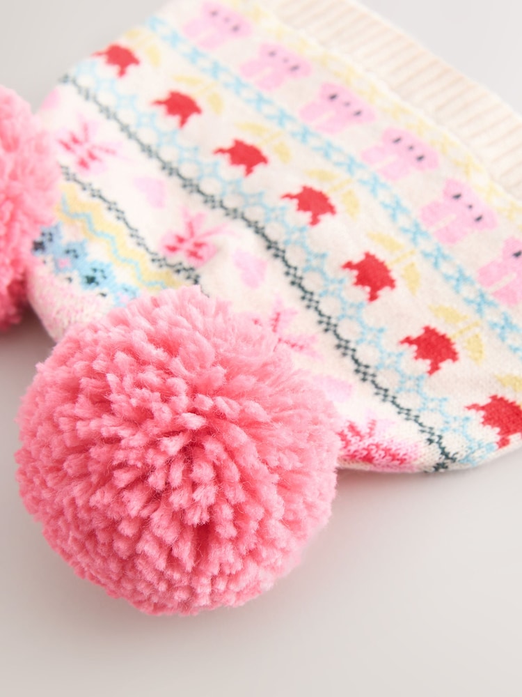 多費爾島 - Double Pom Baby Beanie - 圖片 3，共 3