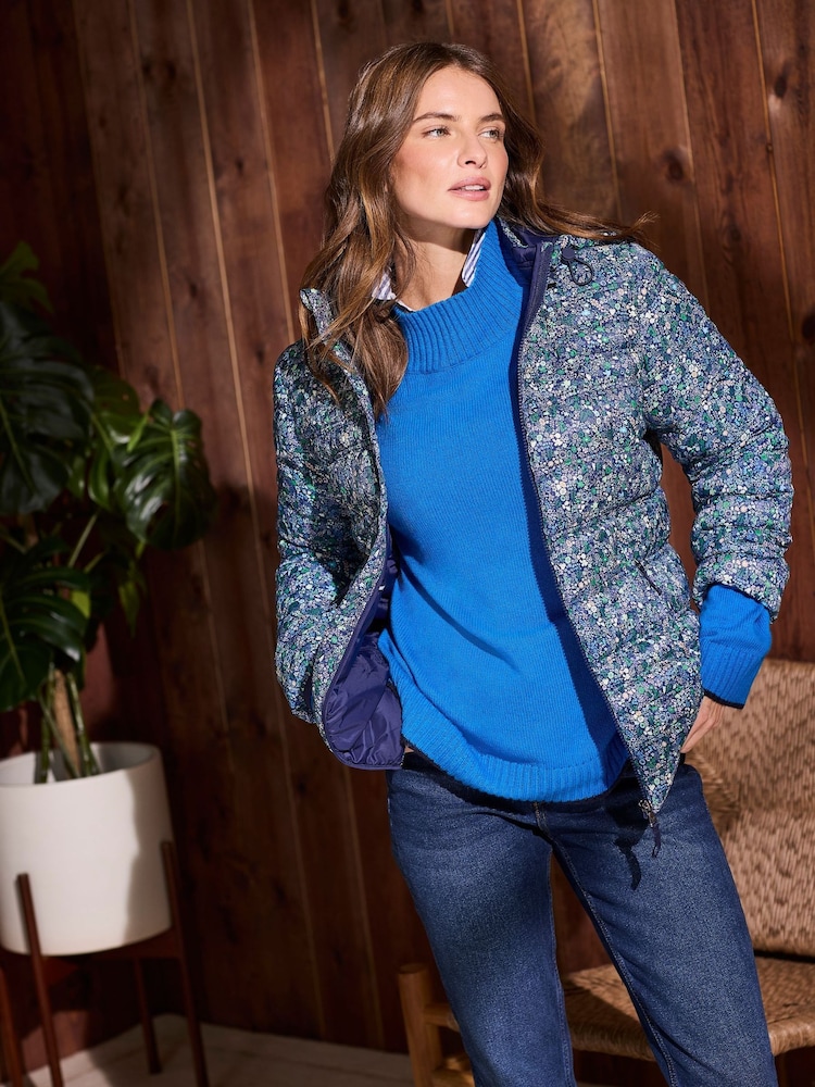 Crew Clothing Blue Lightweight Padded Jacket - Image 1 of 7