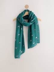 Green Bee Foil Lightweight Scarf - Image 1 of 3