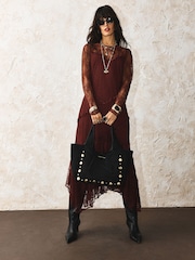 Rockett St George Black Studded Shoulder Bag - Image 2 of 9