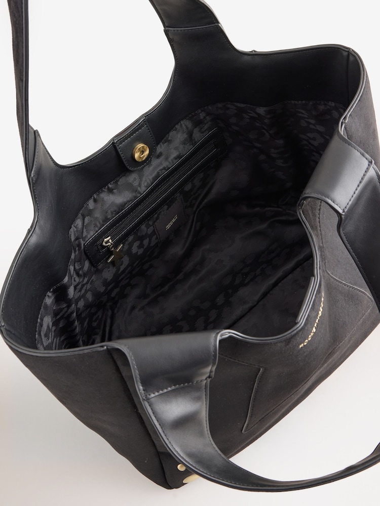 Rockett St George Black Studded Shoulder Bag - Image 9 of 9 Rockett St George Black Studded Shoulder Bag - Image 9 of 9