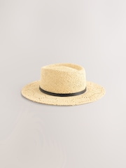 Neutral N.Premium Straw Look Panama Hat - Image 1 of 3