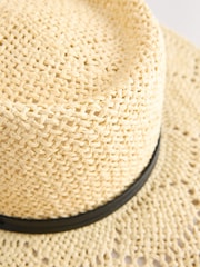 Neutral N.Premium Straw Look Panama Hat - Image 2 of 3