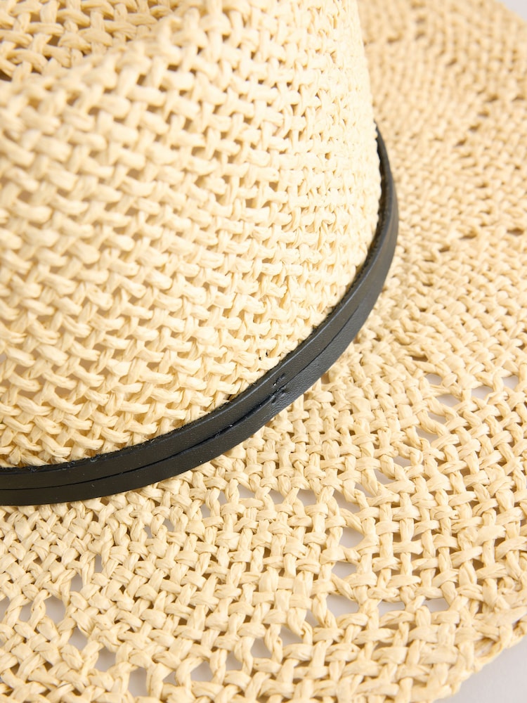 Neutral N.Premium Straw Look Panama Hat - Image 3 of 3