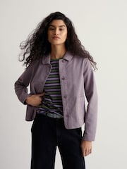 紫色 - Seasalt Cornwall Coombe Lane Jacket - 圖片 3，共 5