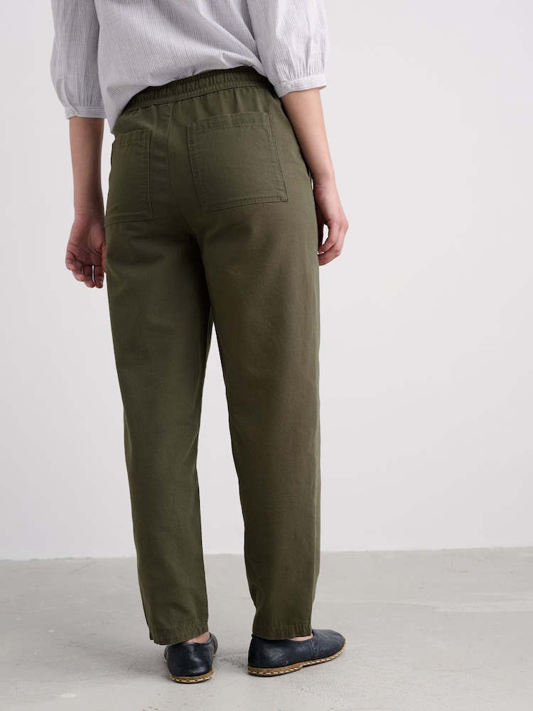 Seasalt Cornwall Green Sholl Trousers - Image 2 of 5 Seasalt Cornwall Green Sholl Trousers - Image 2 of 5