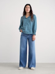 Seasalt Cornwall Blue Ysella Top - Image 1 of 5