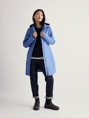 Seasalt Cornwall Sky Blue Coverack Waterproof Coat - Image 1 of 9