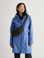 Seasalt Cornwall Sky Blue Coverack Waterproof Coat - Image 2 of 9