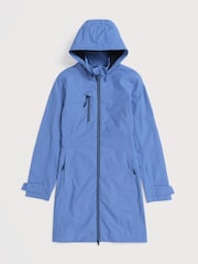 Seasalt Cornwall Sky Blue Coverack Waterproof Coat - Image 8 of 9