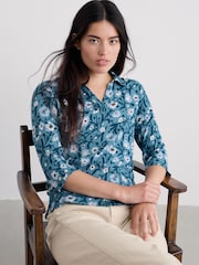 Seasalt Cornwall Blue Wavecrest Shirt - Image 2 of 5