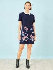 Yumi Embroidered Knitted Floral Tunic - Image 5 of 5