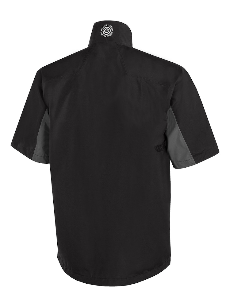 أسود - Galvin Green Air Waterproof Short Sleeve Golf Jacket - صورة 8 من 8