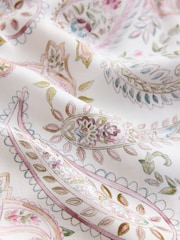 Cream Paisley Lightweight Viscose Dressing Gown - Image 6 of 7