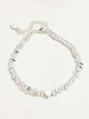 FatFace Silver Tone Heart Bracelet - Image 1 of 4