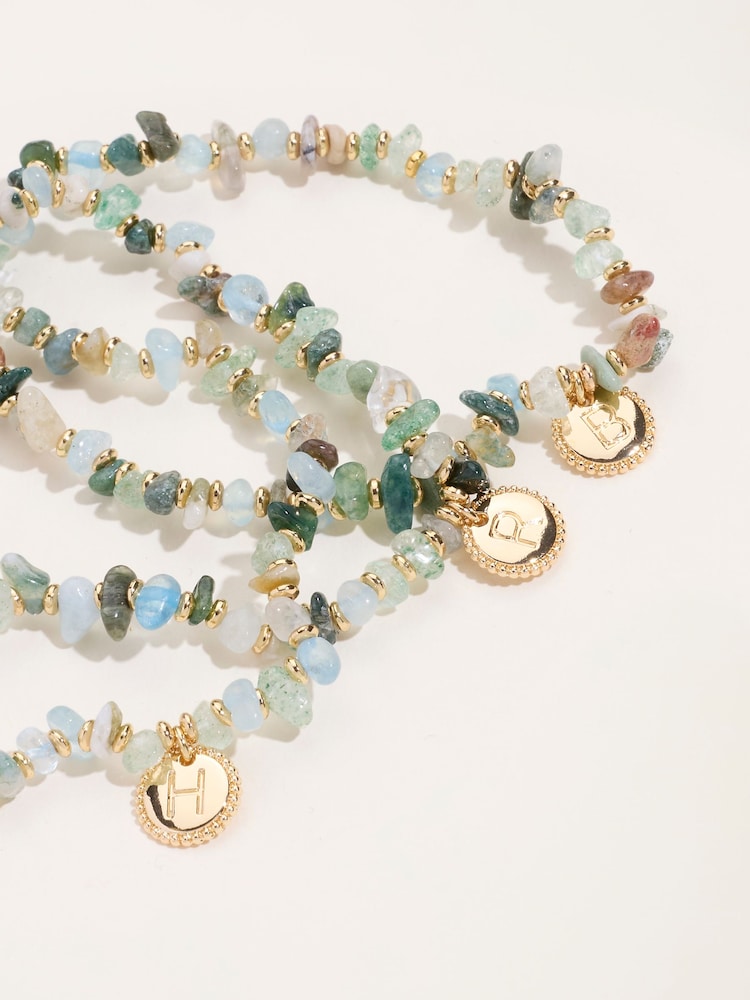 FatFace Blue Alphabet Bracelet - Image 2 of 3