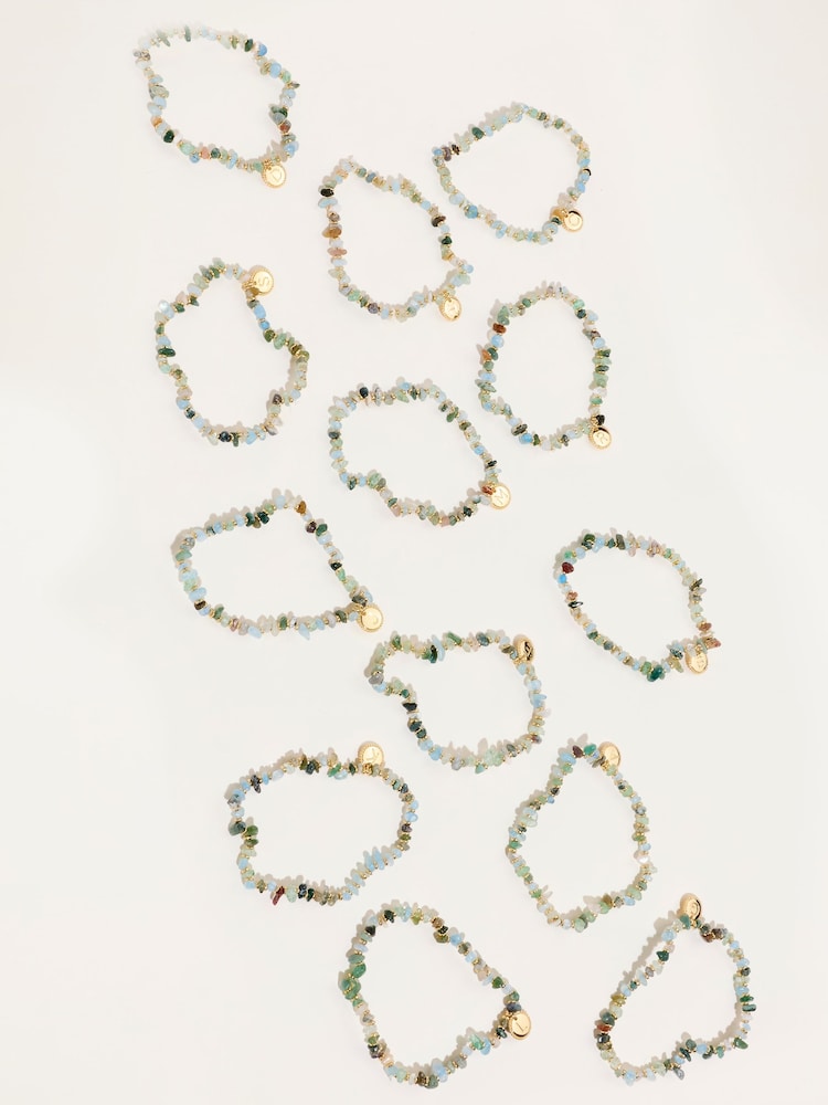 FatFace Blue Alphabet Bracelet - Image 3 of 3