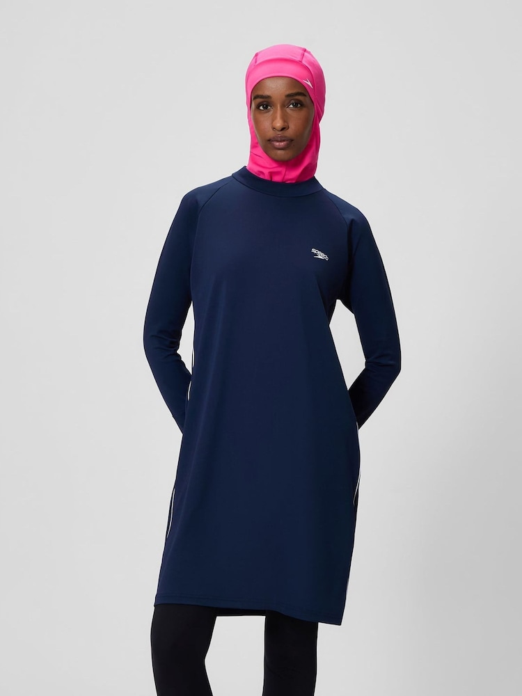 Speedo Blue Endurance+ Modesty Swim Tunic - Image 1 of 4 Speedo Blue Endurance+ Modesty Swim Tunic - Image 1 of 4