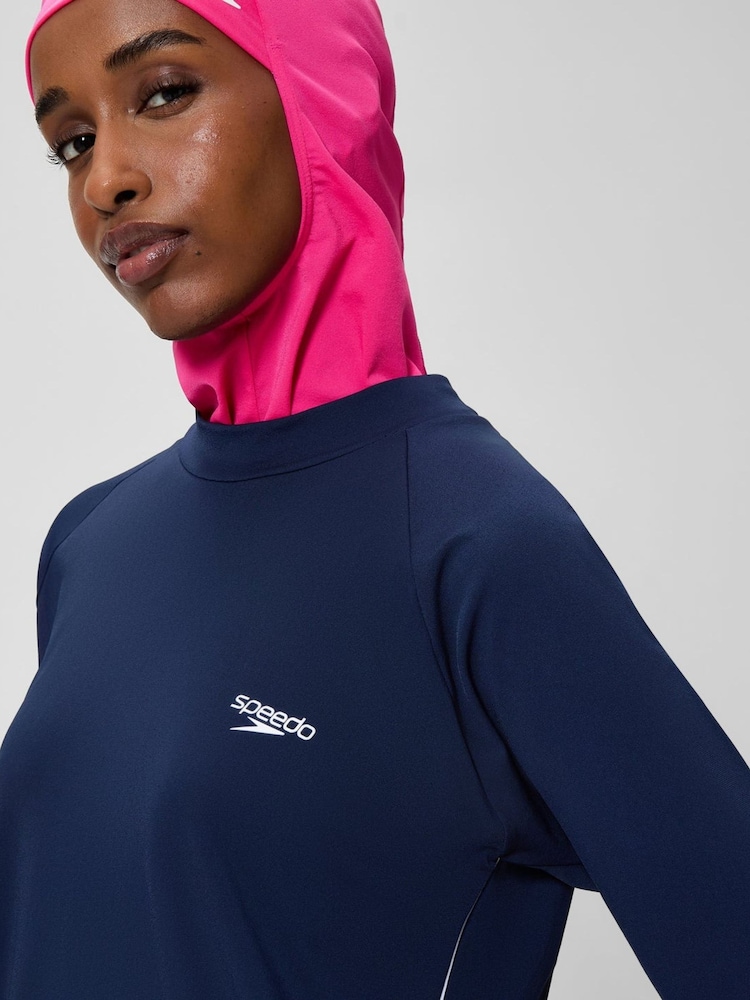 Speedo Blue Endurance+ Modesty Swim Tunic - Image 4 of 4 Speedo Blue Endurance+ Modesty Swim Tunic - Image 4 of 4