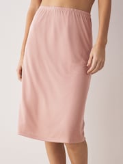 Praline Nude Long Microfibre Comfort Slip Skirt - Image 1 of 6