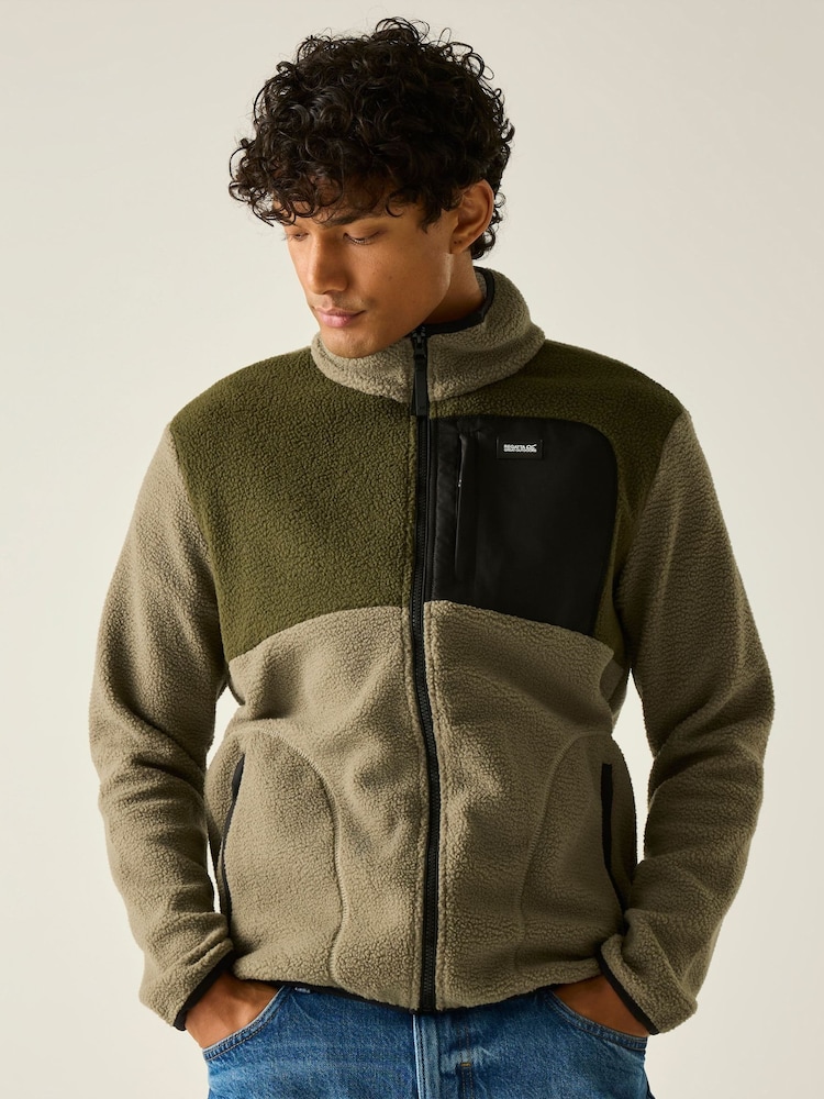 Regatta Natural Frankie Borg Colour Block Fleece - Image 1 of 10 Regatta Natural Frankie Borg Colour Block Fleece - Image 1 of 10