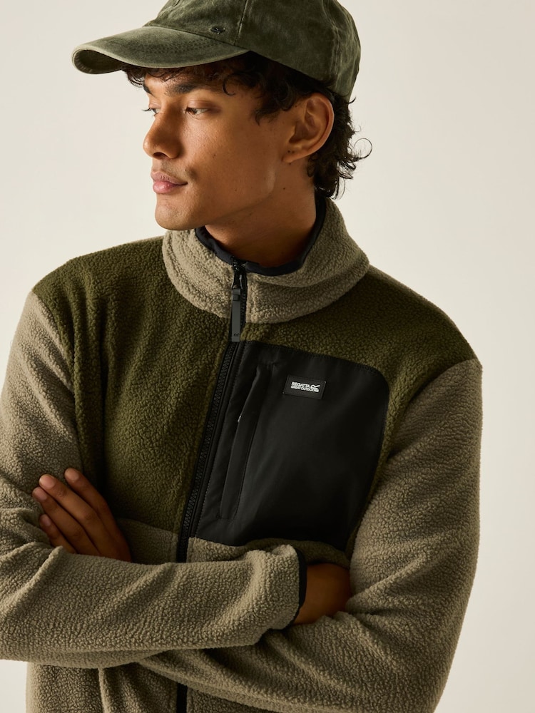 Regatta Natural Frankie Borg Colour Block Fleece - Image 2 of 10 Regatta Natural Frankie Borg Colour Block Fleece - Image 2 of 10