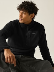 Schwarz - Regatta Frankie Borg Fleece mit halbem Reißverschluss - Bild 1 von 10