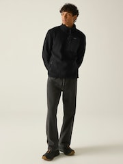Schwarz - Regatta Frankie Borg Fleece mit halbem Reißverschluss - Bild 6 von 10