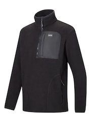 Schwarz - Regatta Frankie Borg Fleece mit halbem Reißverschluss - Bild 8 von 10