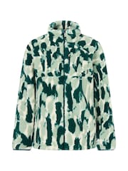 Regatta Deep Pine Brushstroke Camo Print Roswind Water Repellent Fleece - Image 7 of 10