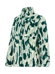 Regatta Deep Pine Brushstroke Camo Print Roswind Water Repellent Fleece - Image 8 of 10