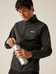 Schwarz - Regatta Harrow Fleecejacke mit durchgehendem Reißverschluss - Bild 1 von 10