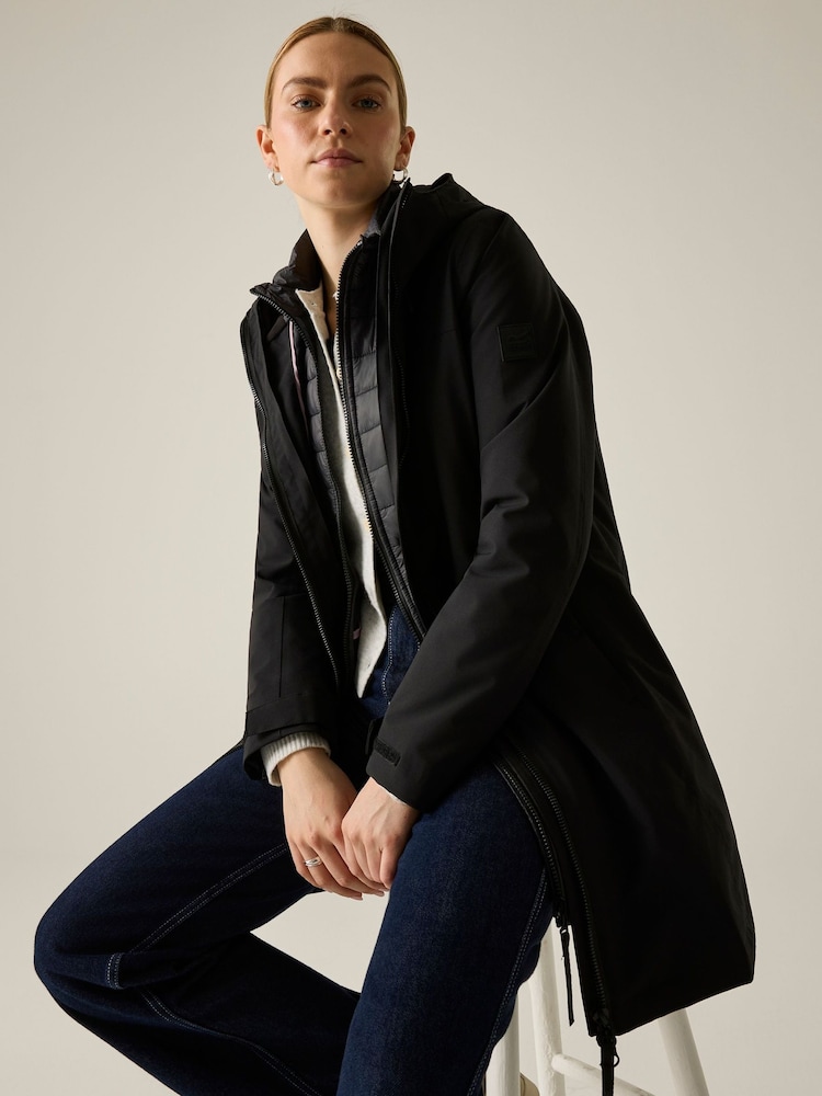 Regatta Black Denbury 3-in-1 Waterproof Insulated Jacket - Image 1 of 12