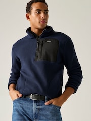 Blau - Regatta Frankie Borg Fleece mit halbem Reißverschluss - Bild 1 von 10