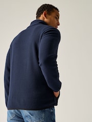 Blau - Regatta Frankie Borg Fleece mit halbem Reißverschluss - Bild 3 von 10