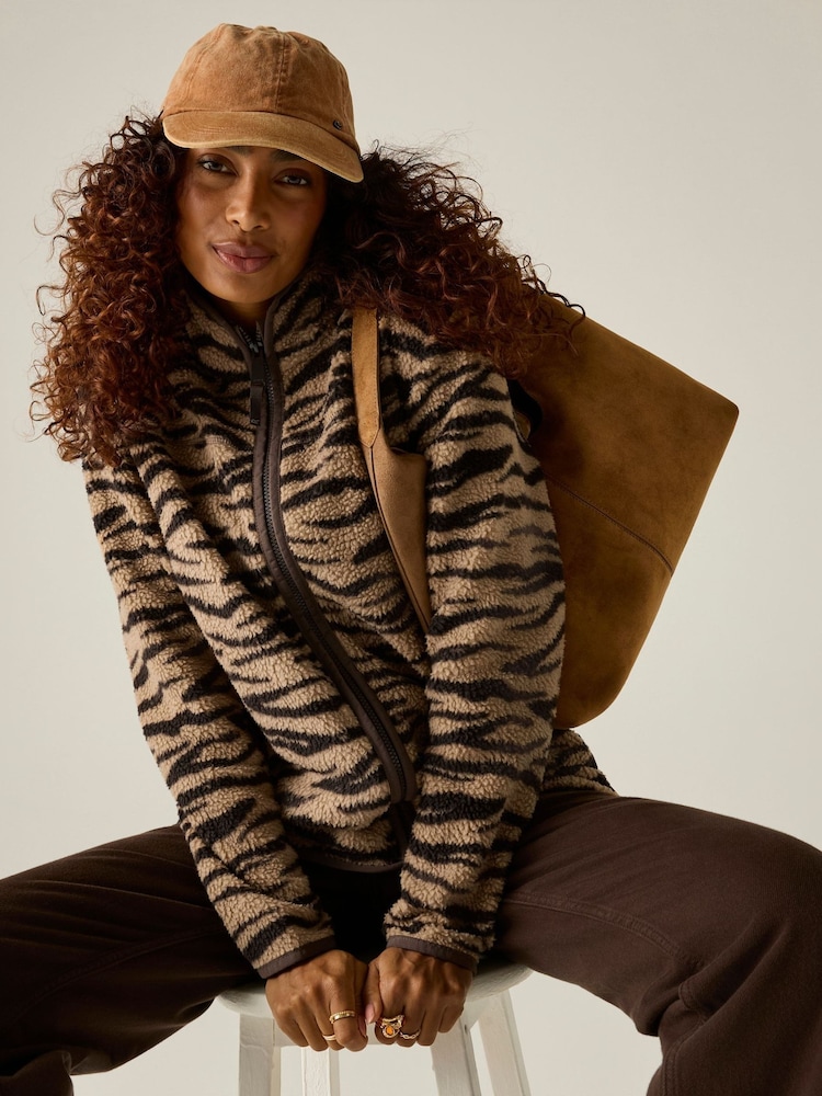 Regatta Barleycorn Zebra Frankie Borg Full Zip Fleece - Image 2 of 10