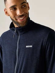 Blau - Regatta Harrow Fleecejacke mit durchgehendem Reißverschluss - Bild 4 von 9