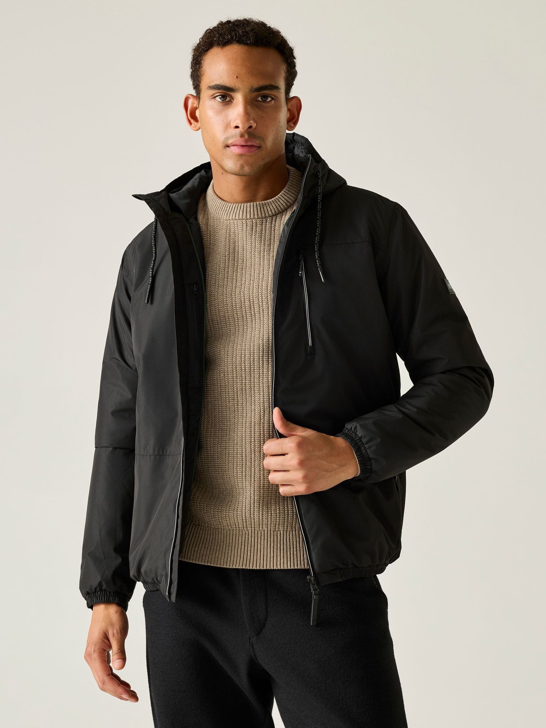 Regatta Men's Black Waterproof Hooded Winter Shorebay Insulated Jacket In | : 2XL - Image 5
