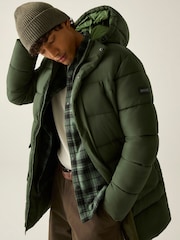 Regatta Green Marek longline Baffled Jacket - Image 1 of 11