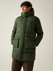 Regatta Green Marek longline Baffled Jacket - Image 4 of 11