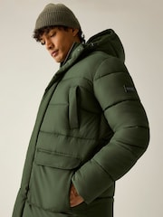 Regatta Green Marek longline Baffled Jacket - Image 6 of 11
