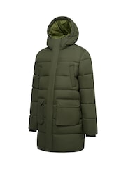 Regatta Green Marek longline Baffled Jacket - Image 8 of 11