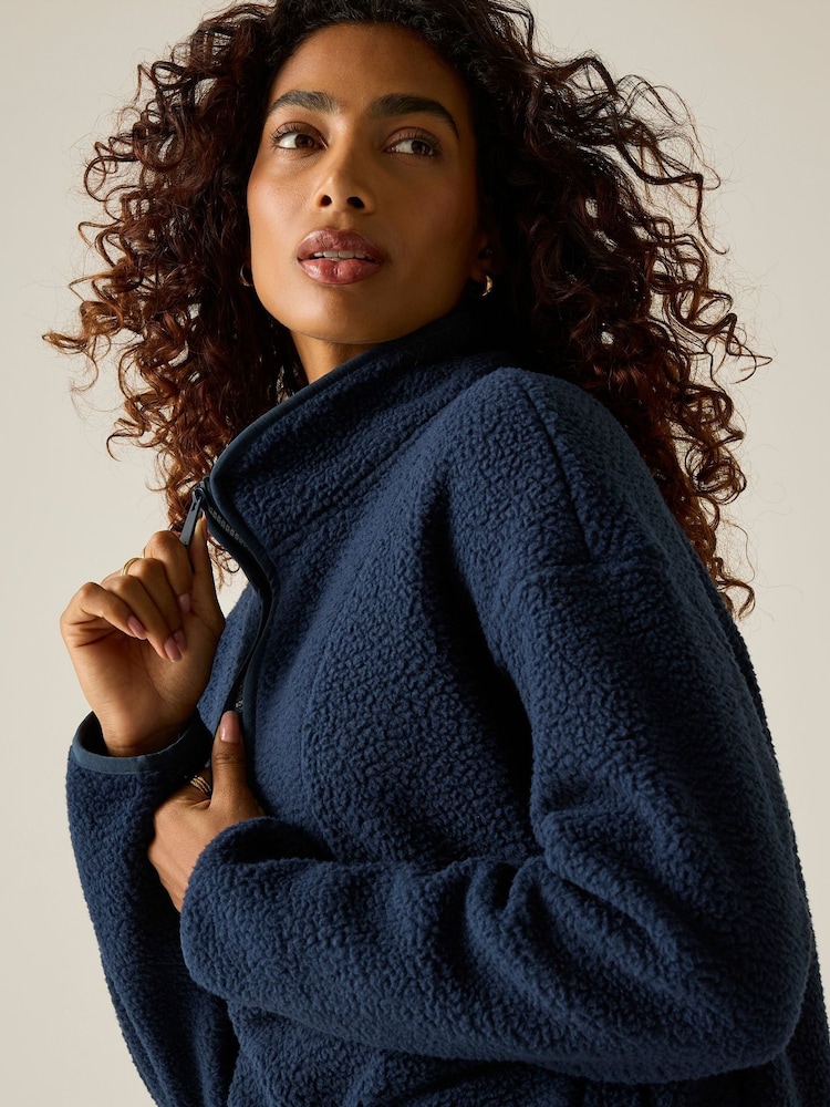 Regatta Blue Frankie Borg Longline Fleece - Image 1 of 10 Regatta Blue Frankie Borg Longline Fleece - Image 1 of 10